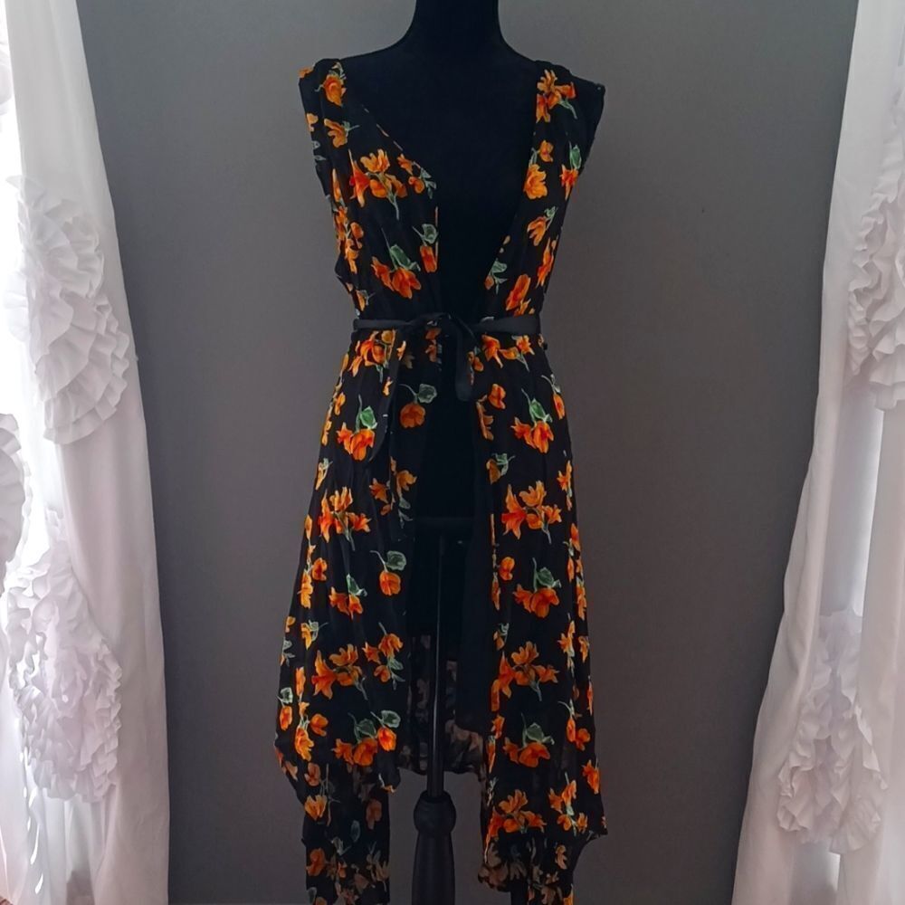 Top shop floral duster sz 2